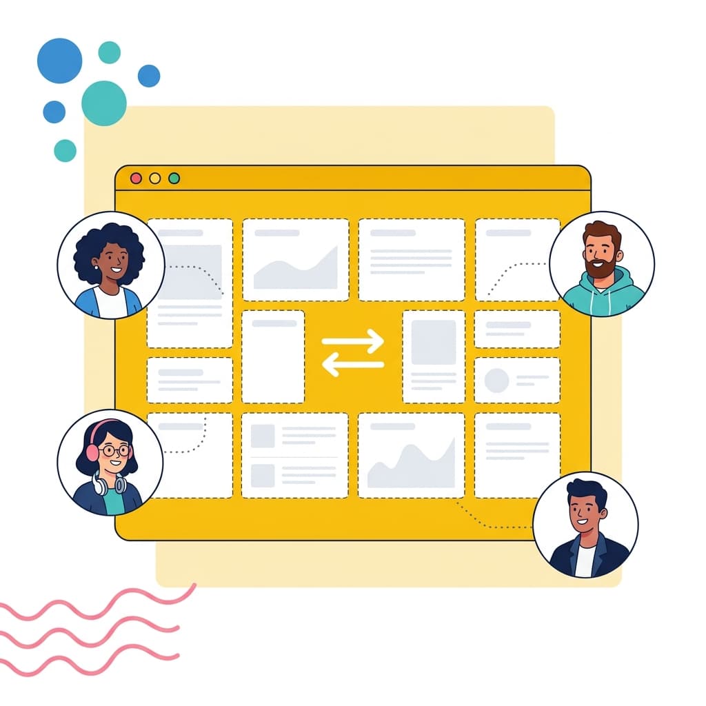 Career Tribe platform dashboard showing connected students collaborating on projects